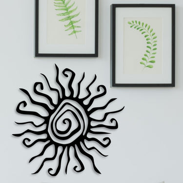 Metal Wacky Sun Outdoor Sign - Simply Royal Design